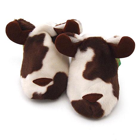 Funky Feet Cow Brown