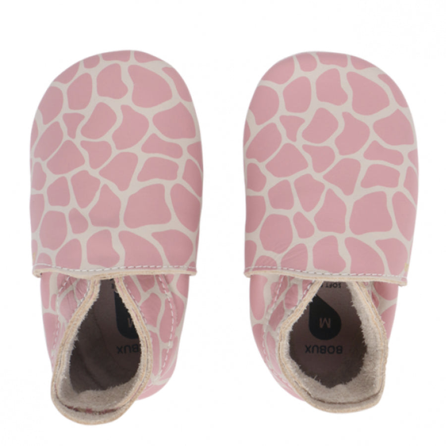 Bobux Chaussons Giraffe Rose