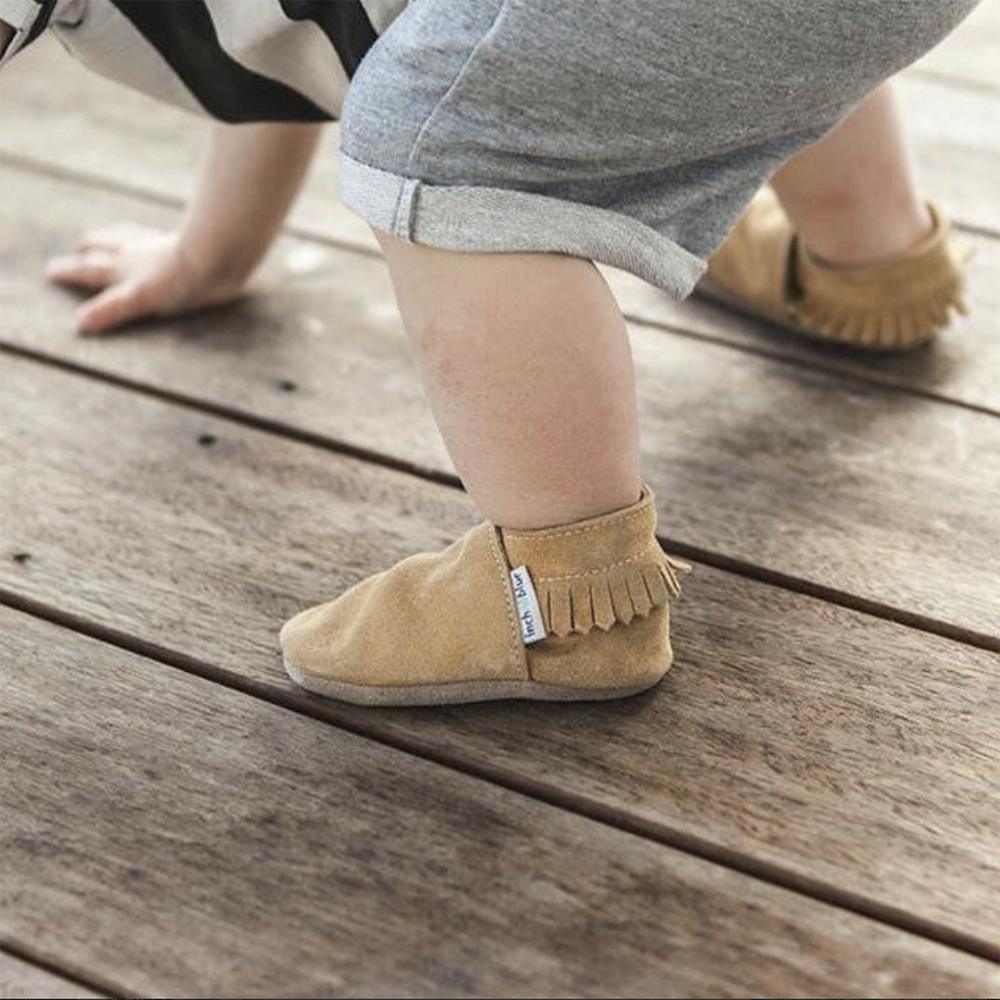 Mocasín Inchblue Gripz Serraje Tan