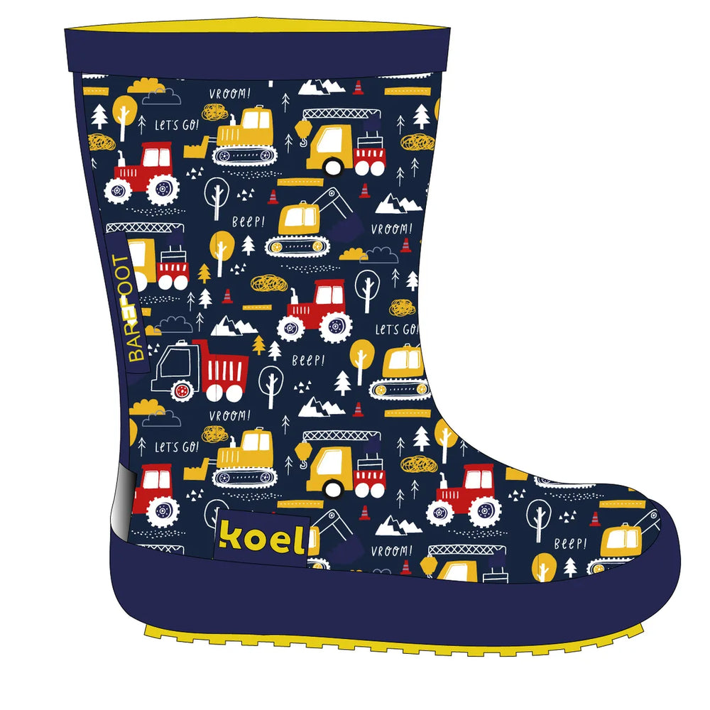 Koel Barefoot Wellie II Tractor Blue