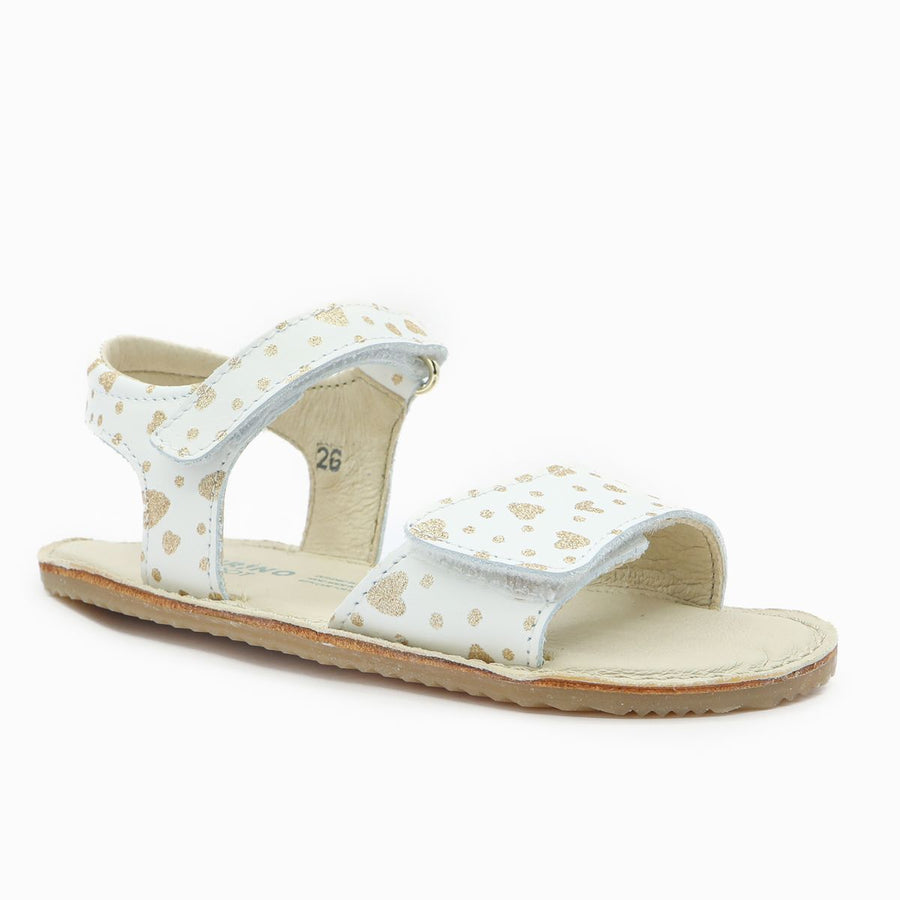 Naturino Basi II Sandales Hearts Dots White Platinum