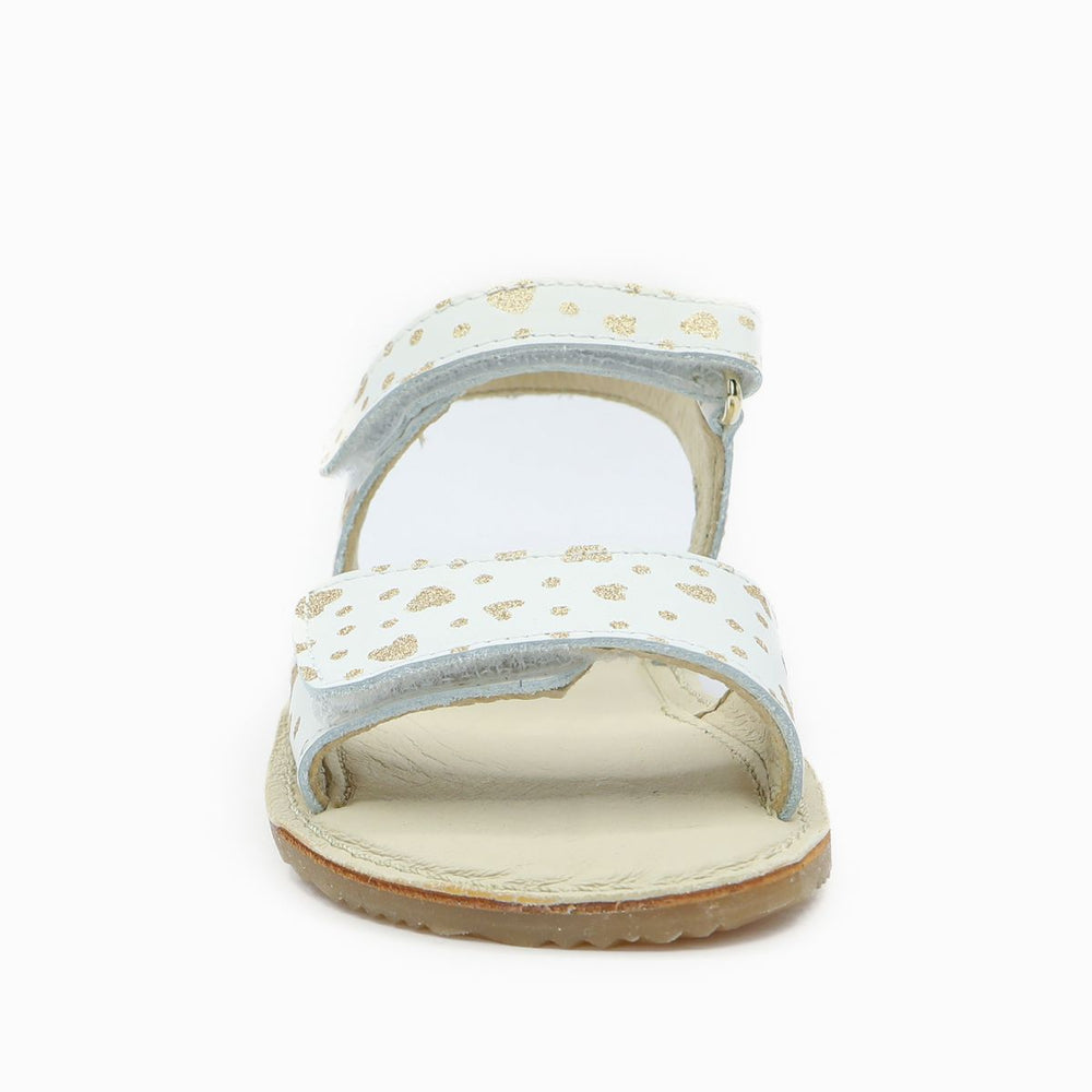 Naturino Basi II Sandales Hearts Dots White Platinum