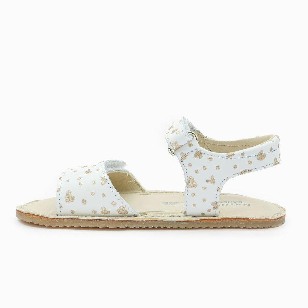 Naturino Basi II Sandales Hearts Dots White Platinum