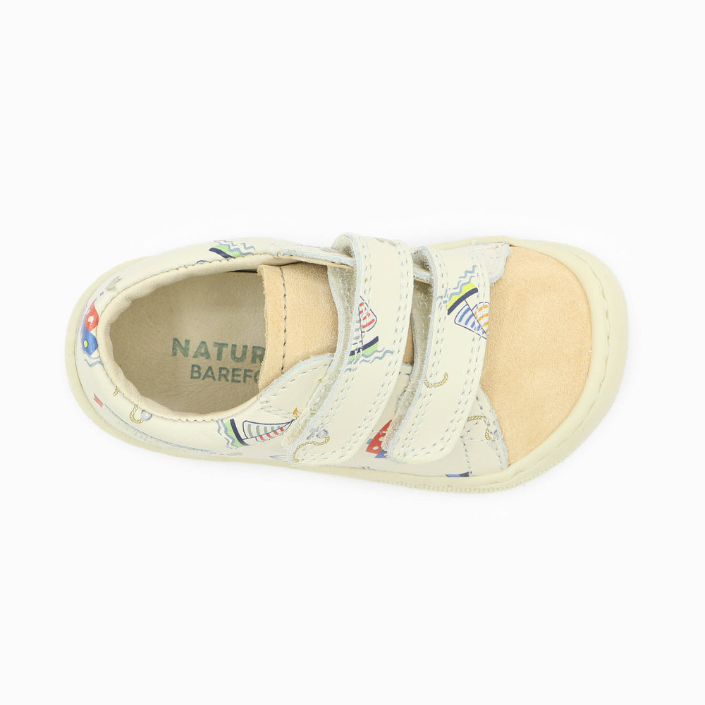 Naturino Barefoot Orec Low Velcros Navigation Milk Beige