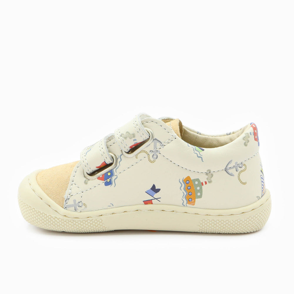 Naturino Barefoot Orec Low Velcros Navigation Milk Beige