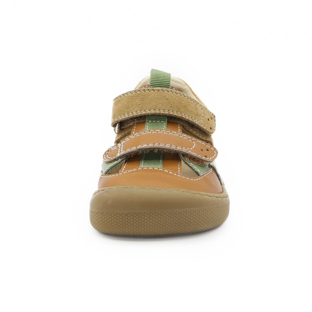 Naturino Barefoot Jaffo Sandales Velcros Brown Leaf