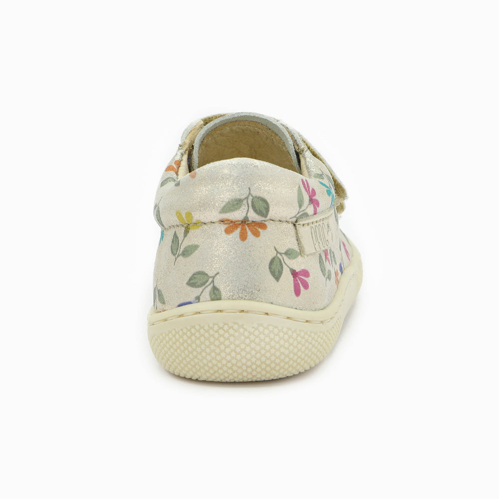Naturino Barefoot Orec Low Velcros Monet Cyclamens Platinum Multi