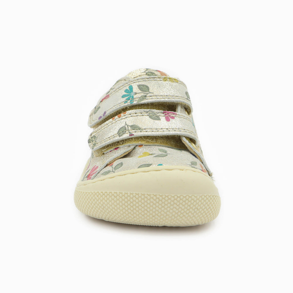 Naturino Barefoot Orec Low Velcros Monet Cyclamens Platinum Multi