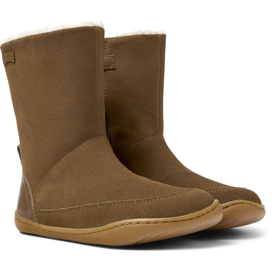 Camper Kids Peu Bottes Fourrées Marron
