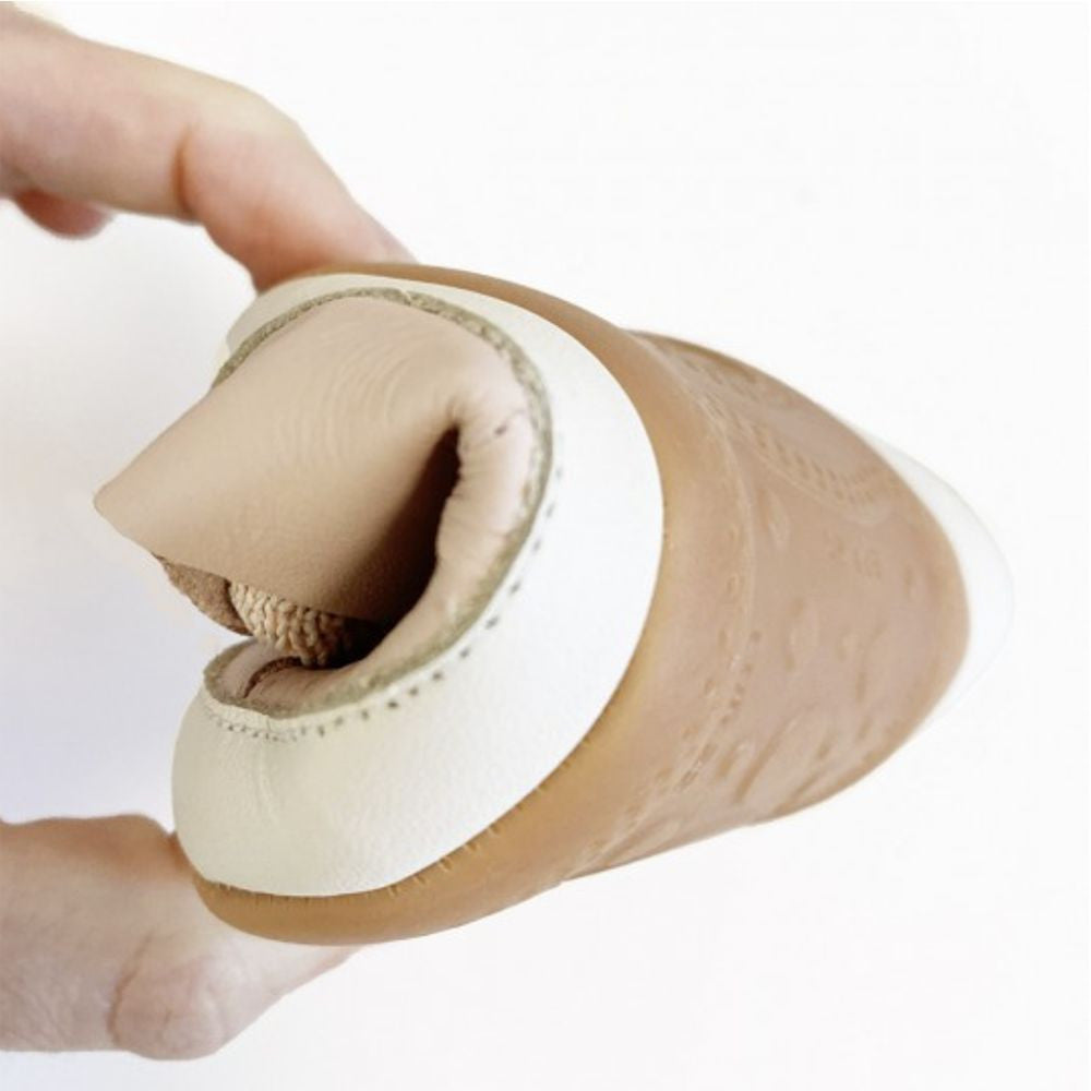 Tip Toey Joey Primeiros Ridgey Tapioca de madera quemada