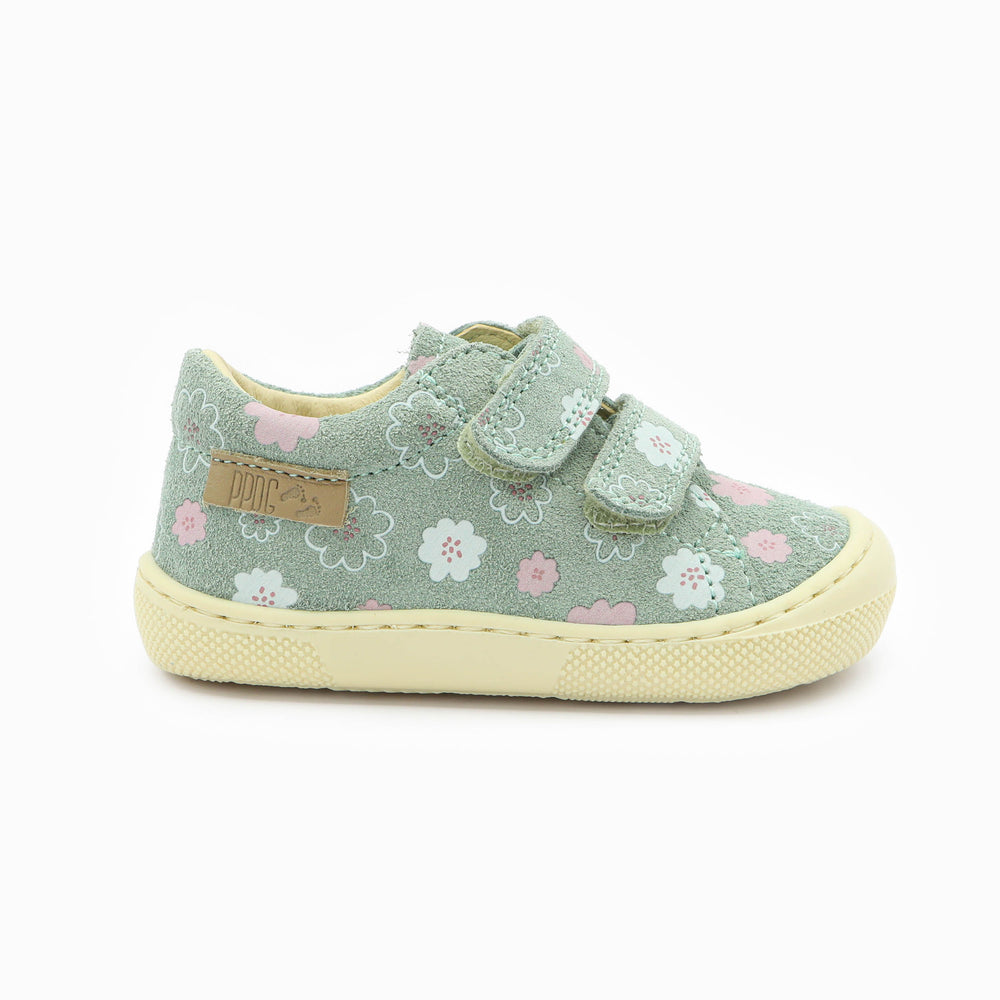 Naturino Barefoot Orec Low Velcros Luchy Daisies Sage