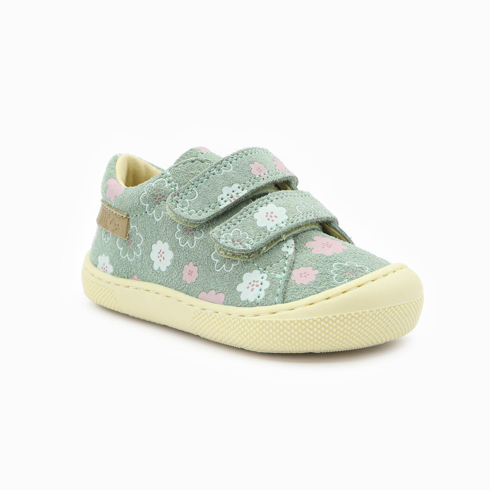 Naturino Barefoot Orec Low Velcros Luchy Daisies Sage