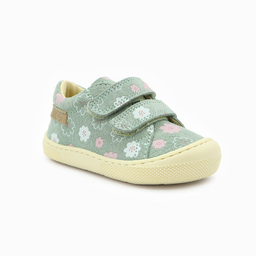 Naturino Barefoot Orec Low Velcros Luchy Daisies Sage