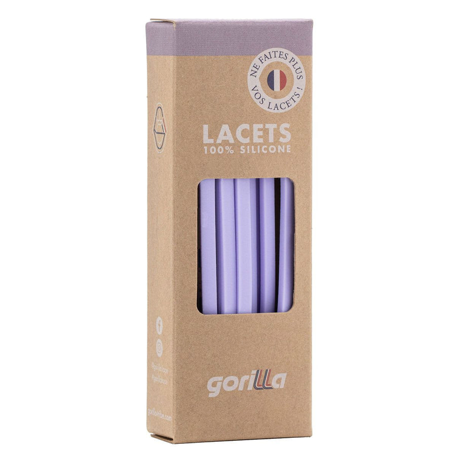 Gorilla Lacets Elastiques Fins Lavande