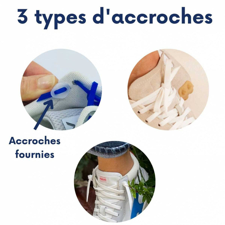 Gorilla Lacets Elastiques Fins Nuage