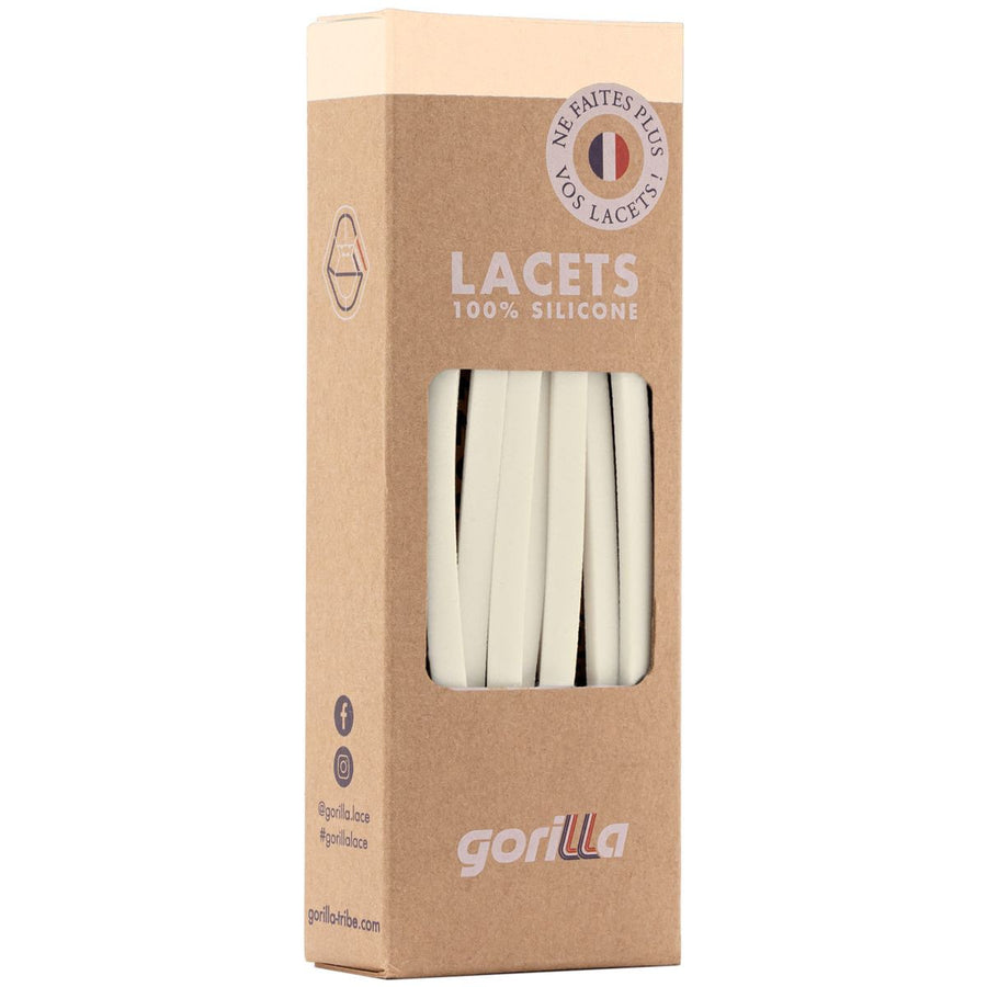 Gorilla Lacets Elastiques Fins Vanille