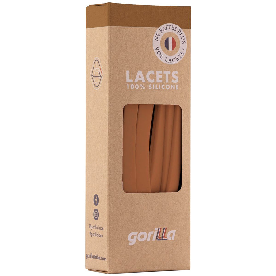 Gorilla Lacets Elastiques Larges Caramel