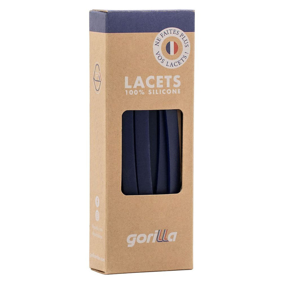 Gorilla Lacets Elastiques Larges Grand Bleu