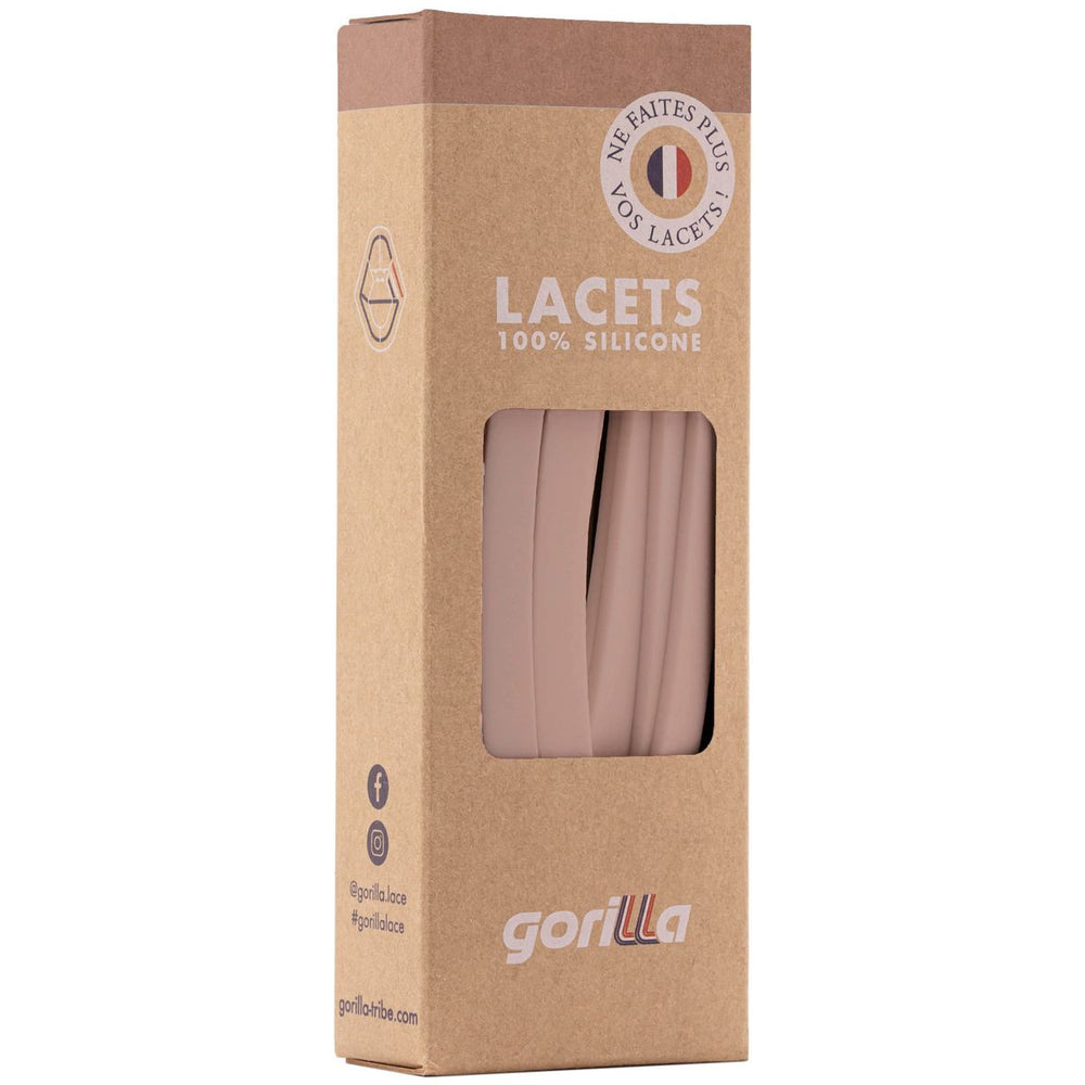 Gorilla Cordones Anchos Rosa Polvo