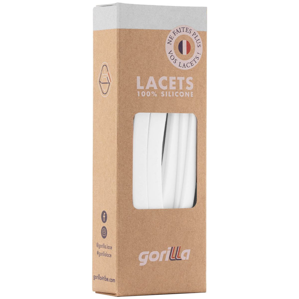 Gorilla Lacets Elastiques Larges Neige