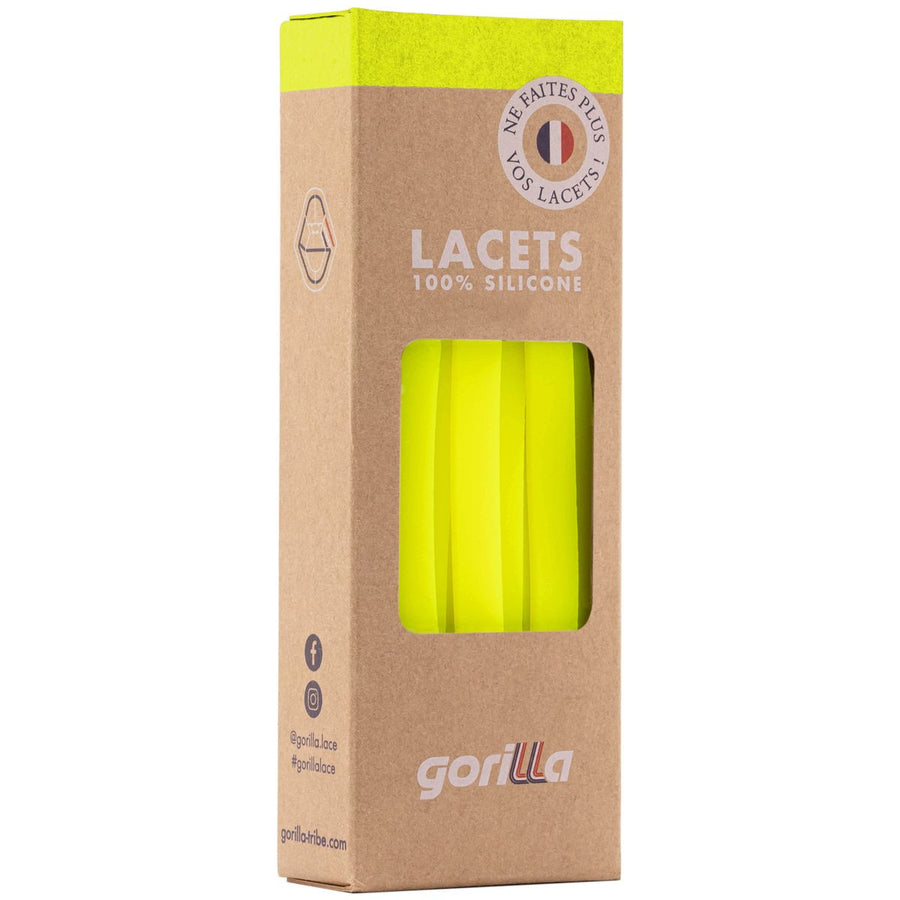 Gorilla Lacets Elastiques Larges Jaune Néon