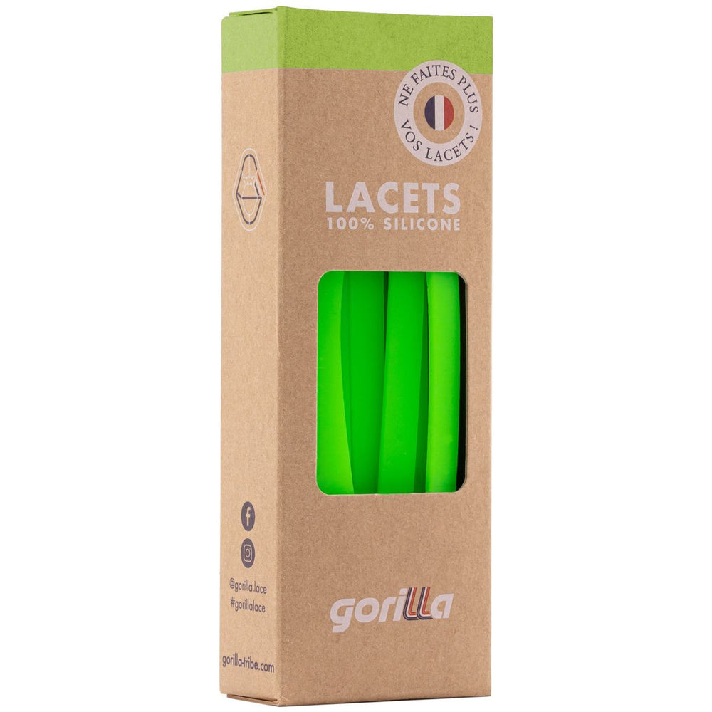 Gorilla Lacets Elastiques Larges Vert Néon