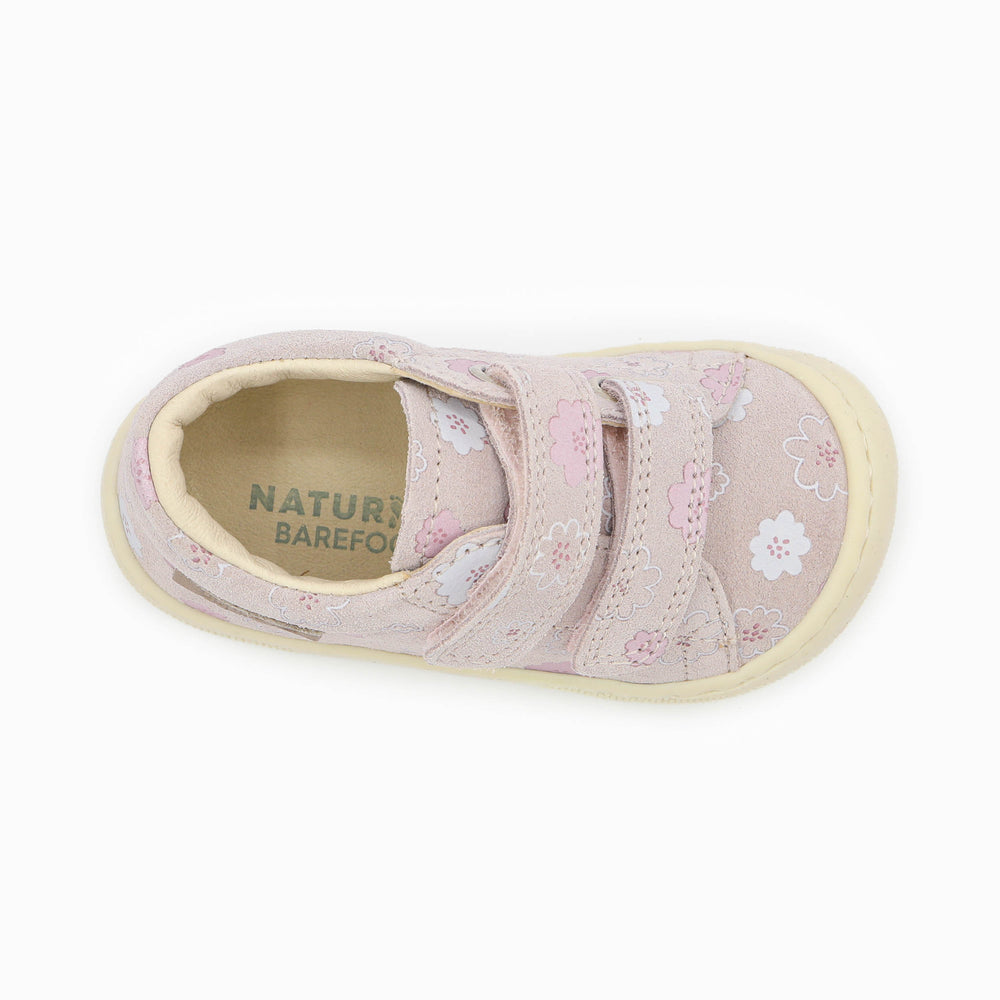 Naturino Barefoot Orec Low Velcros Luchy Daisies Cipria
