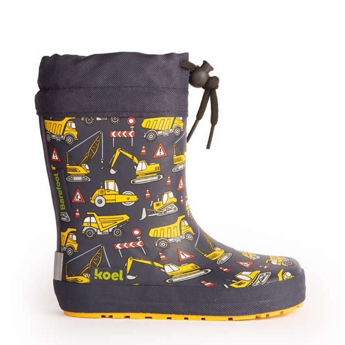 Koel Barefoot Wellie Fourrées Tractor Blue