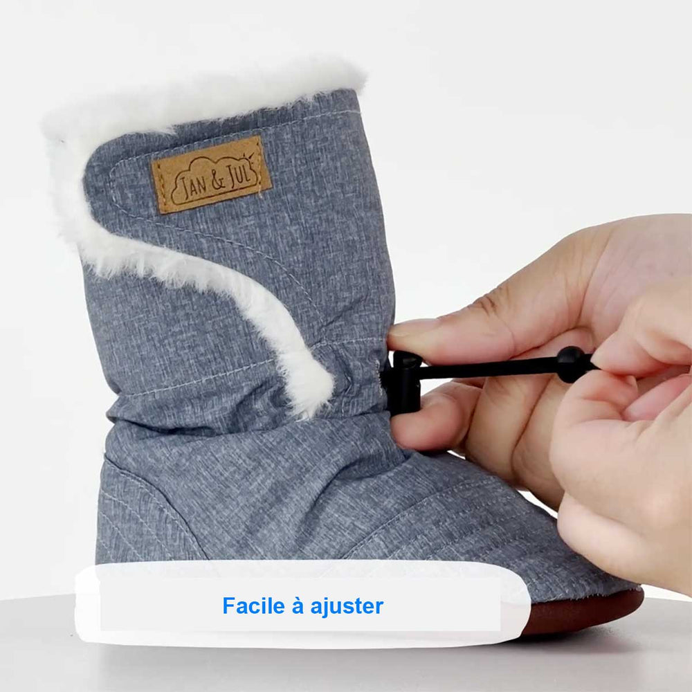 Jan and Jul Stay-Put Winter Booties Soft Brown