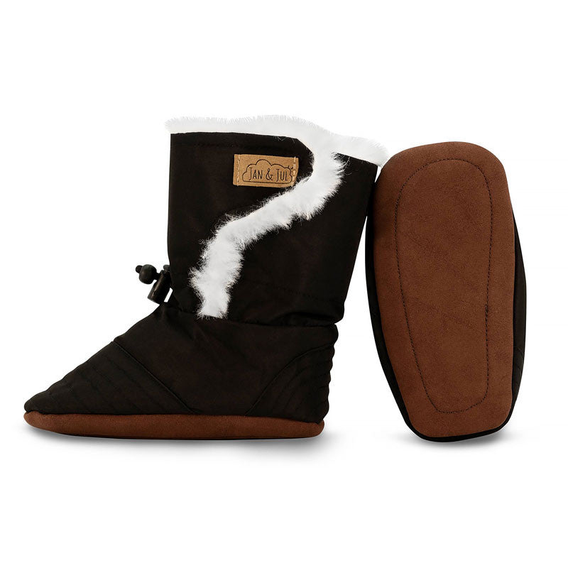 Jan and Jul Stay-Put Winter Booties Black
