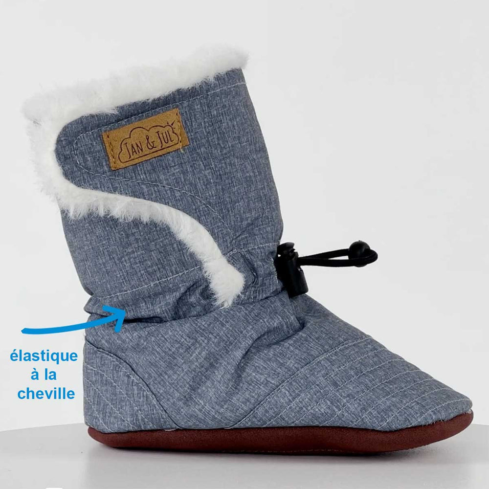 Jan and Jul Stay-Put Winter Booties Black