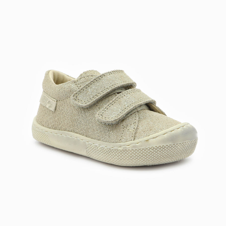 Naturino Barefoot Orec Low Velcros Lizard Met Platinum