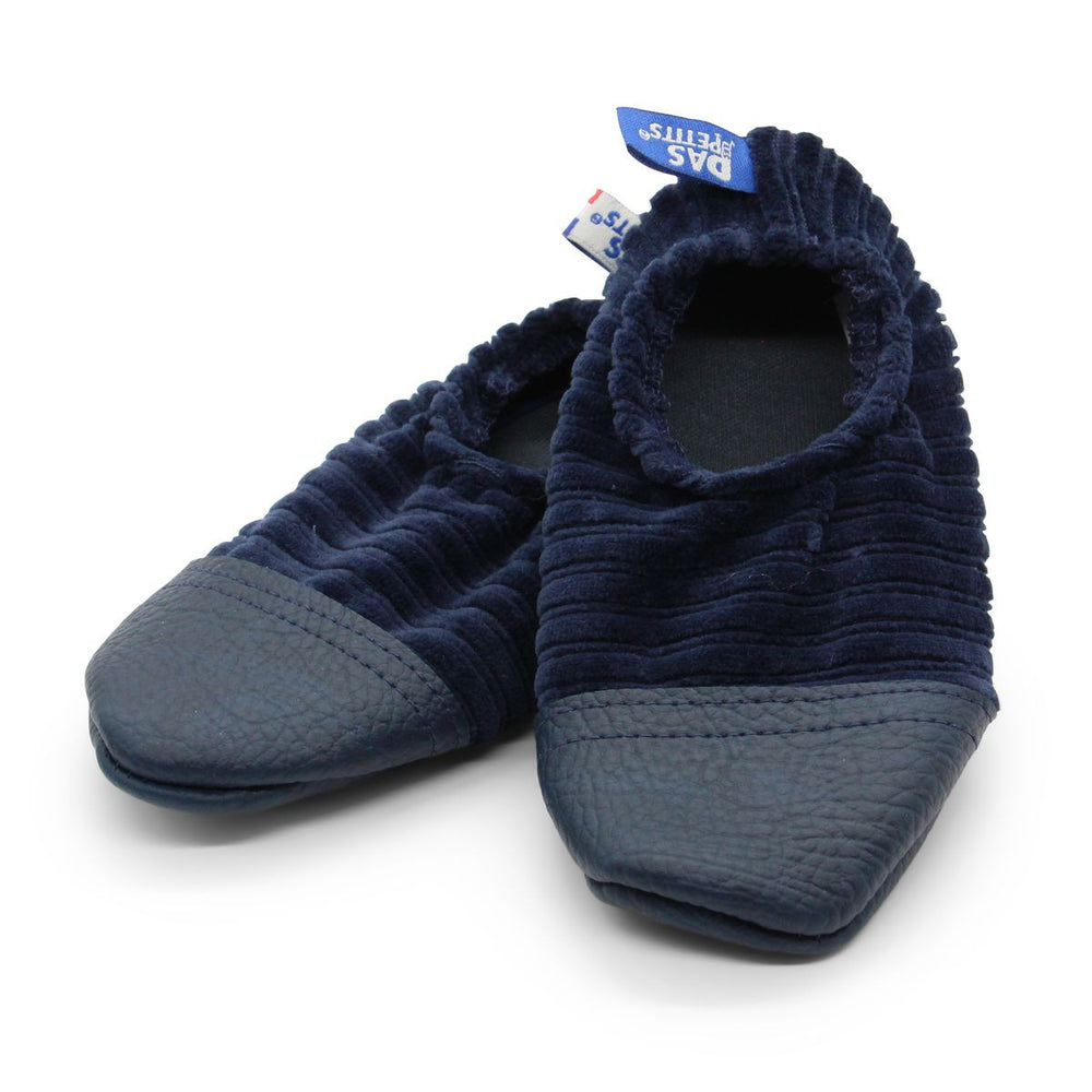 Les Pas Petits Velours Bleu Profond