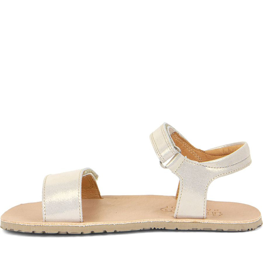 Sandalias Froddo Barefoot Flexy Lia Platino Brillante