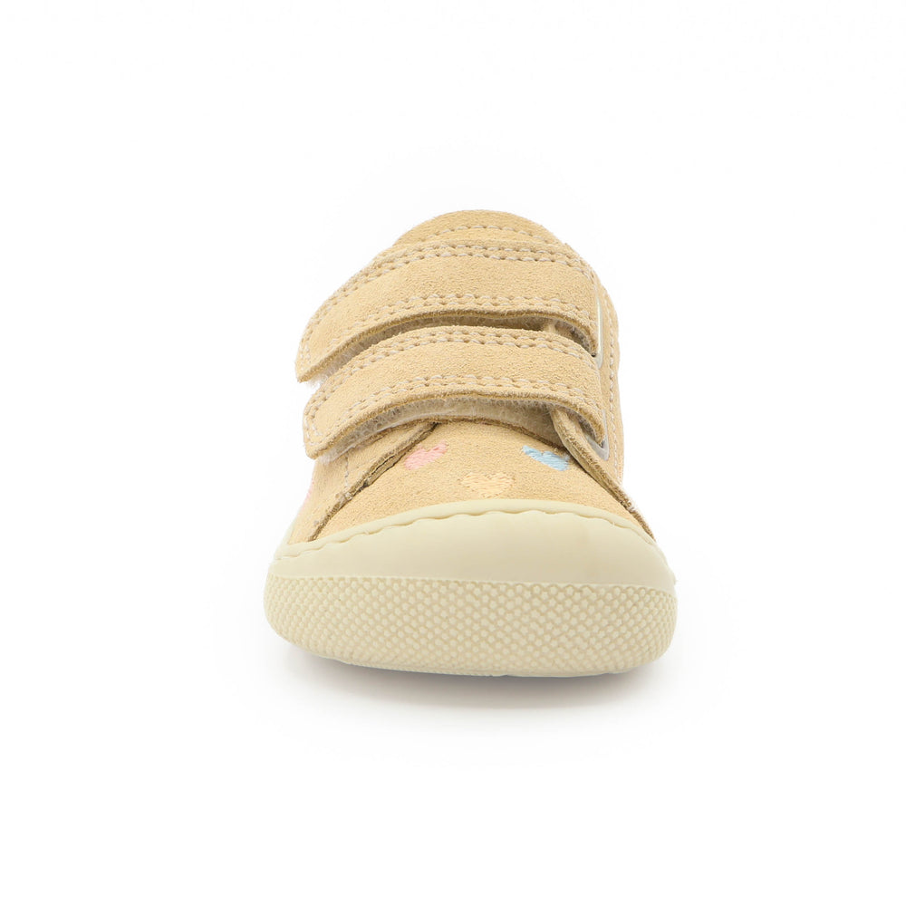 Naturino Barefoot Orec Low Velcros Hearts Vanilla