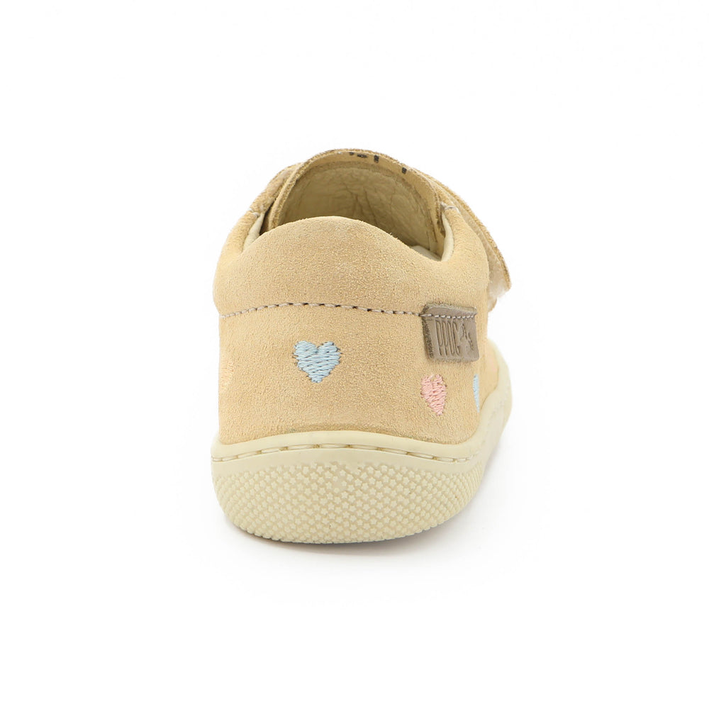 Naturino Barefoot Orec Low Velcros Hearts Vanilla