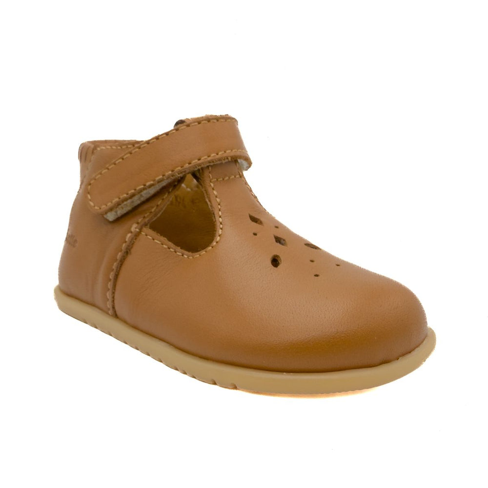 Babybotte barefoot Paris Velcros Cognac