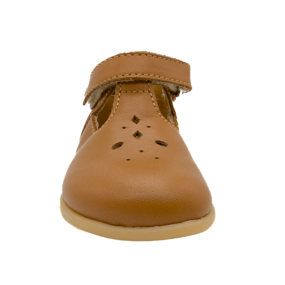 Babybotte barefoot Paris Velcros Cognac