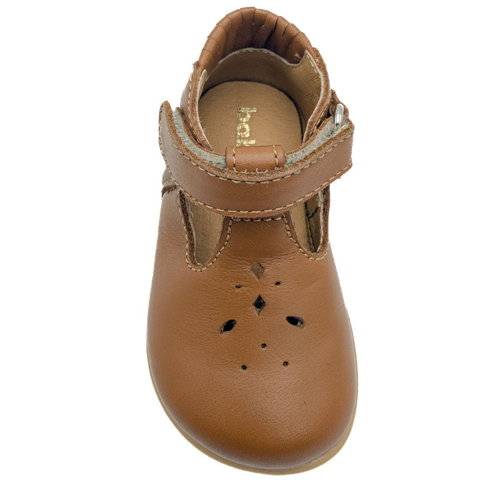 Babybotte barefoot Paris Velcros Cognac