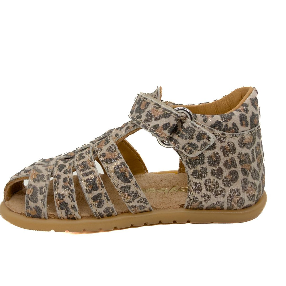 Babybotte barefoot Gaufrette Velcros Léopard