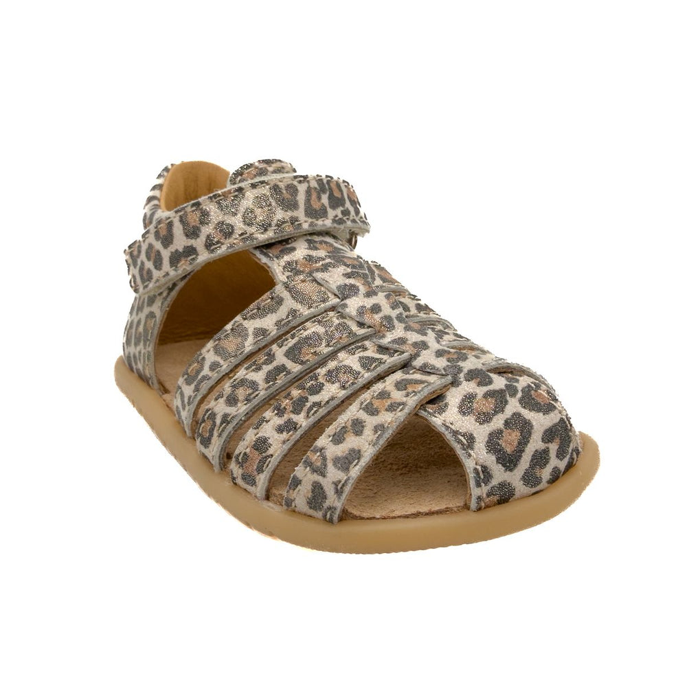 Babybotte barefoot Gaufrette Velcros Léopard