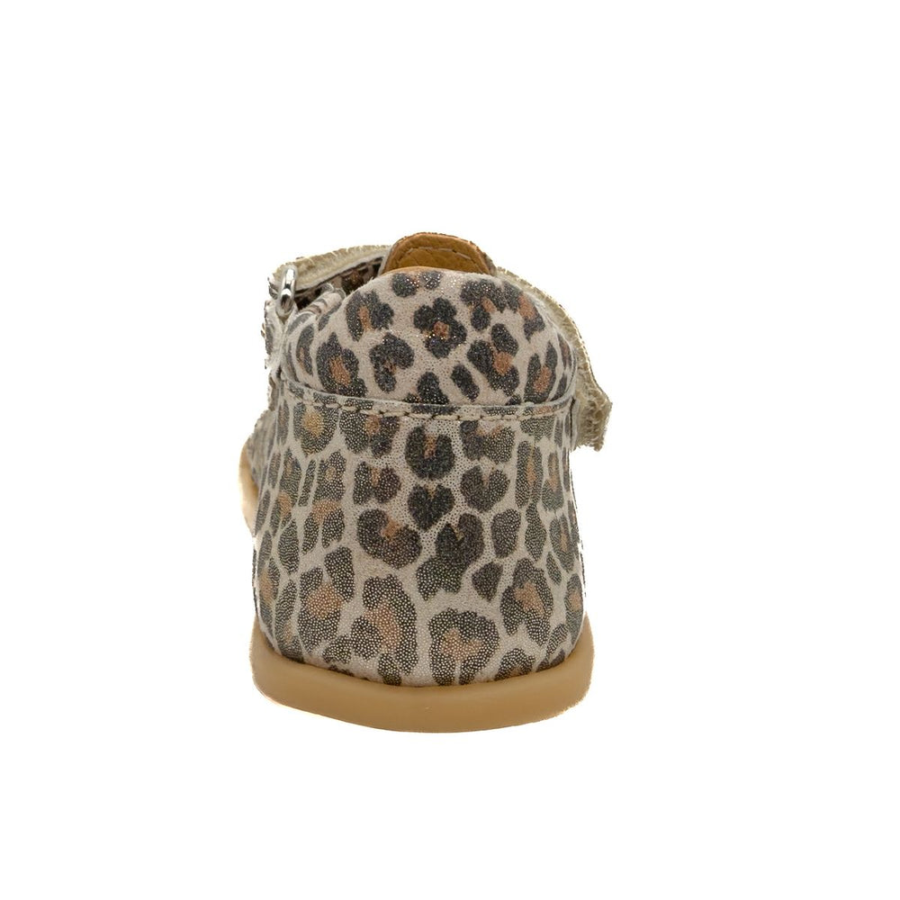 Babybotte barefoot Gaufrette Velcros Léopard