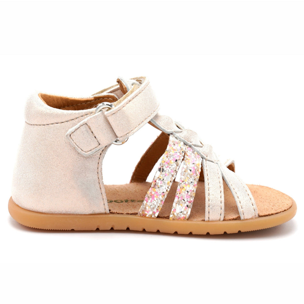 Babybotte barefoot Tourbillon Velcros Ivoire