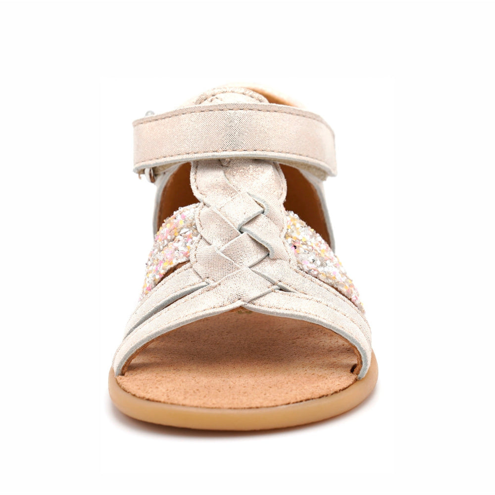 Babybotte barefoot Tourbillon Velcros Ivoire