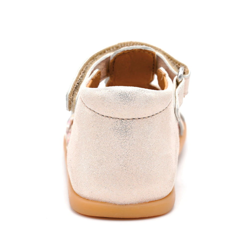 Babybotte barefoot Tourbillon Velcros Ivoire