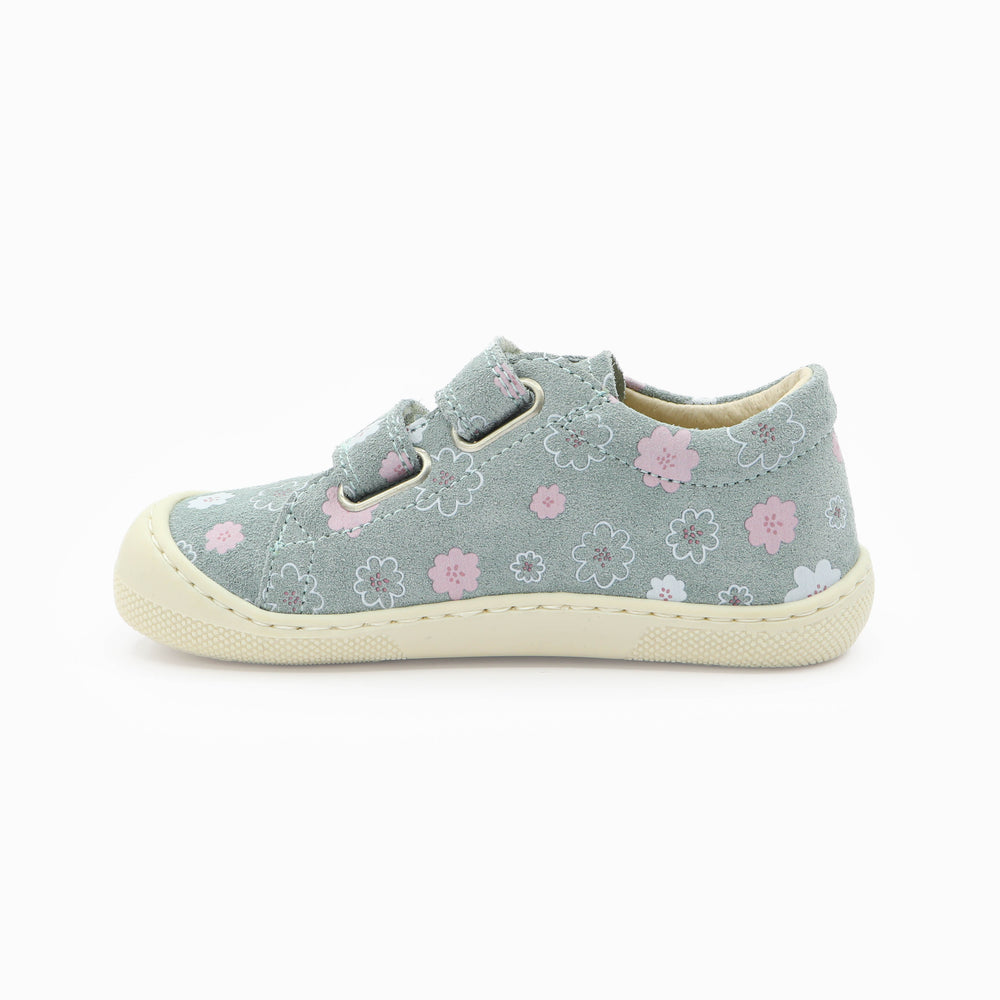Naturino Barefoot Rabir Velcros Luchy Daisies Sage