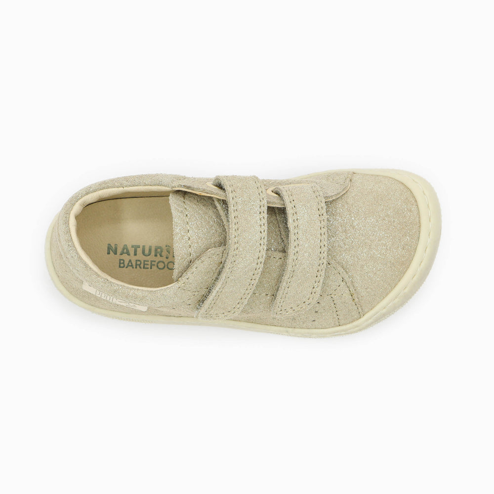 Naturino Barefoot Rabir Velcros Lizard Bone Platinum