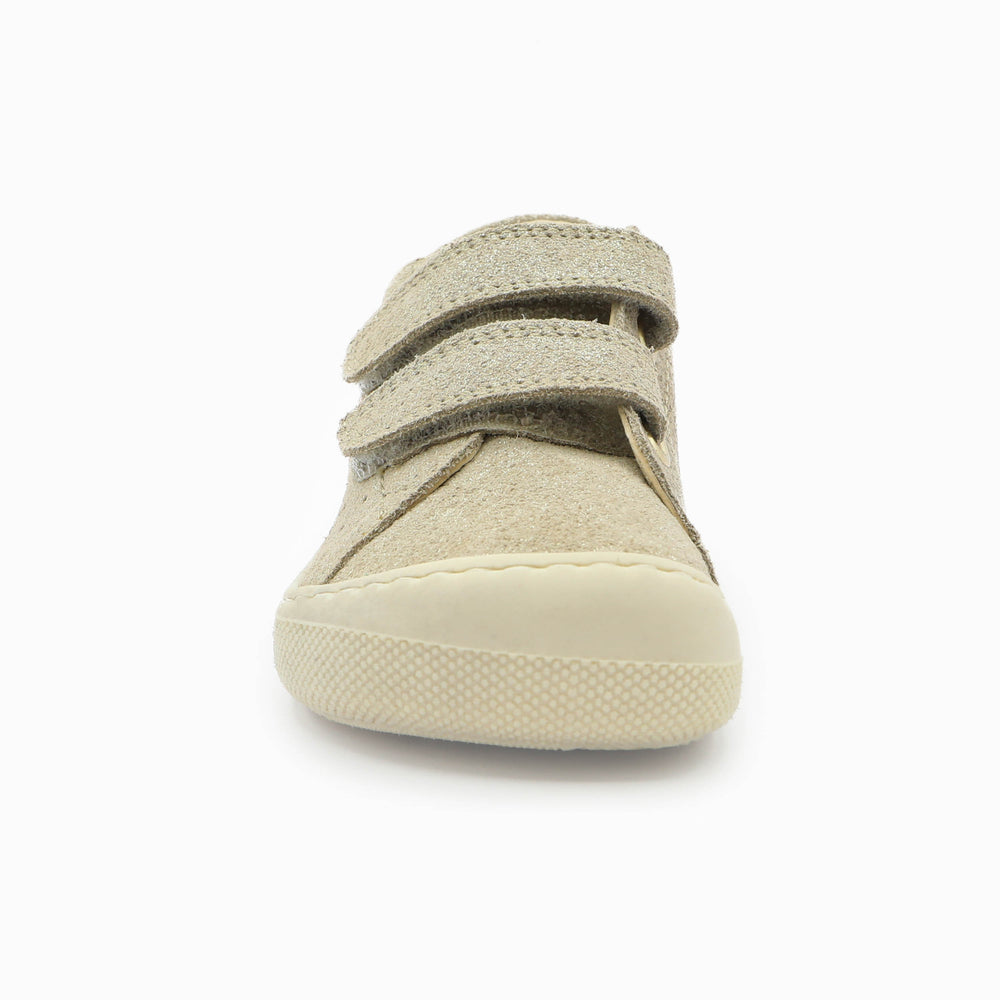 Naturino Barefoot Rabir Velcros Lizard Bone Platinum