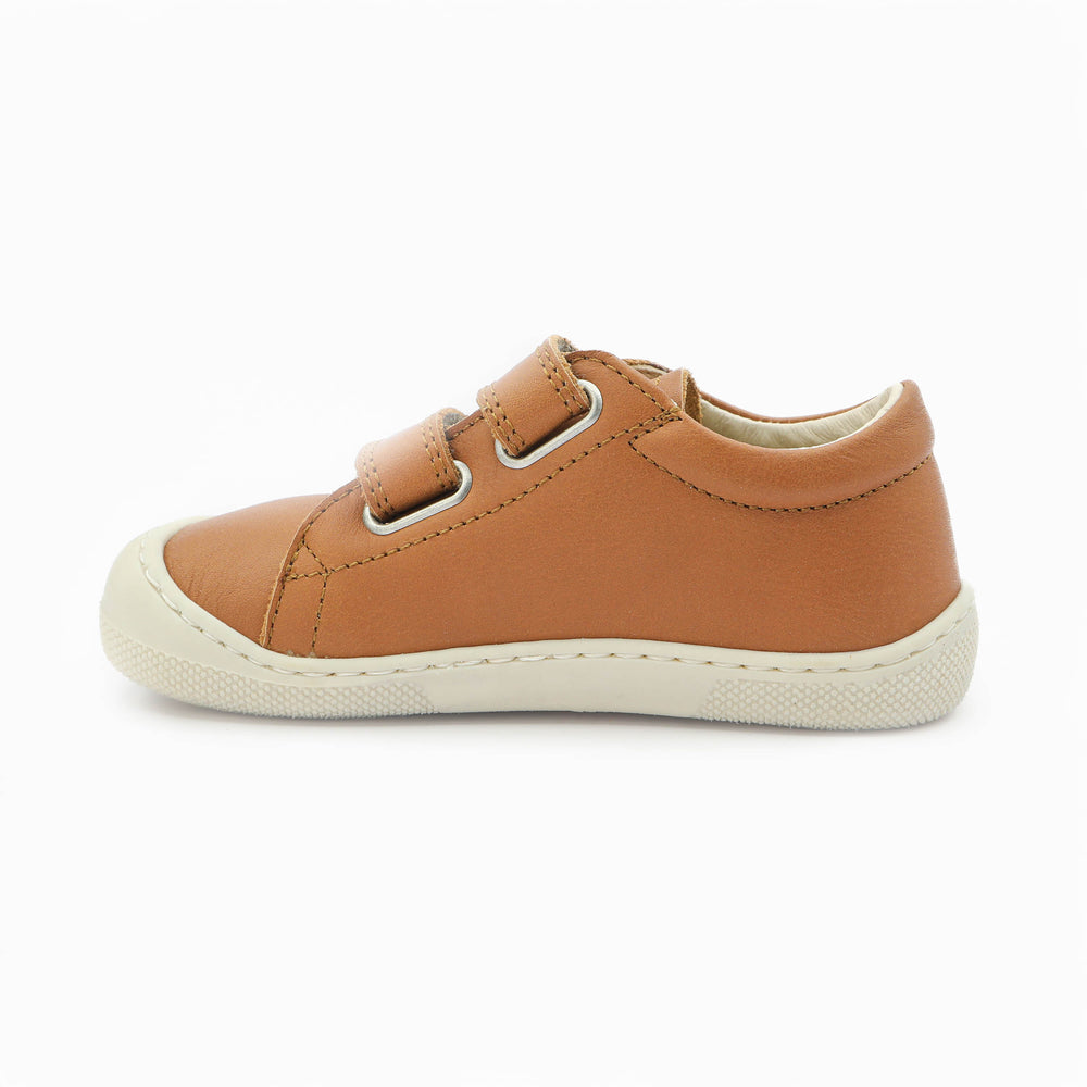 Naturino Barefoot Rabir Velcros Bone Cognac