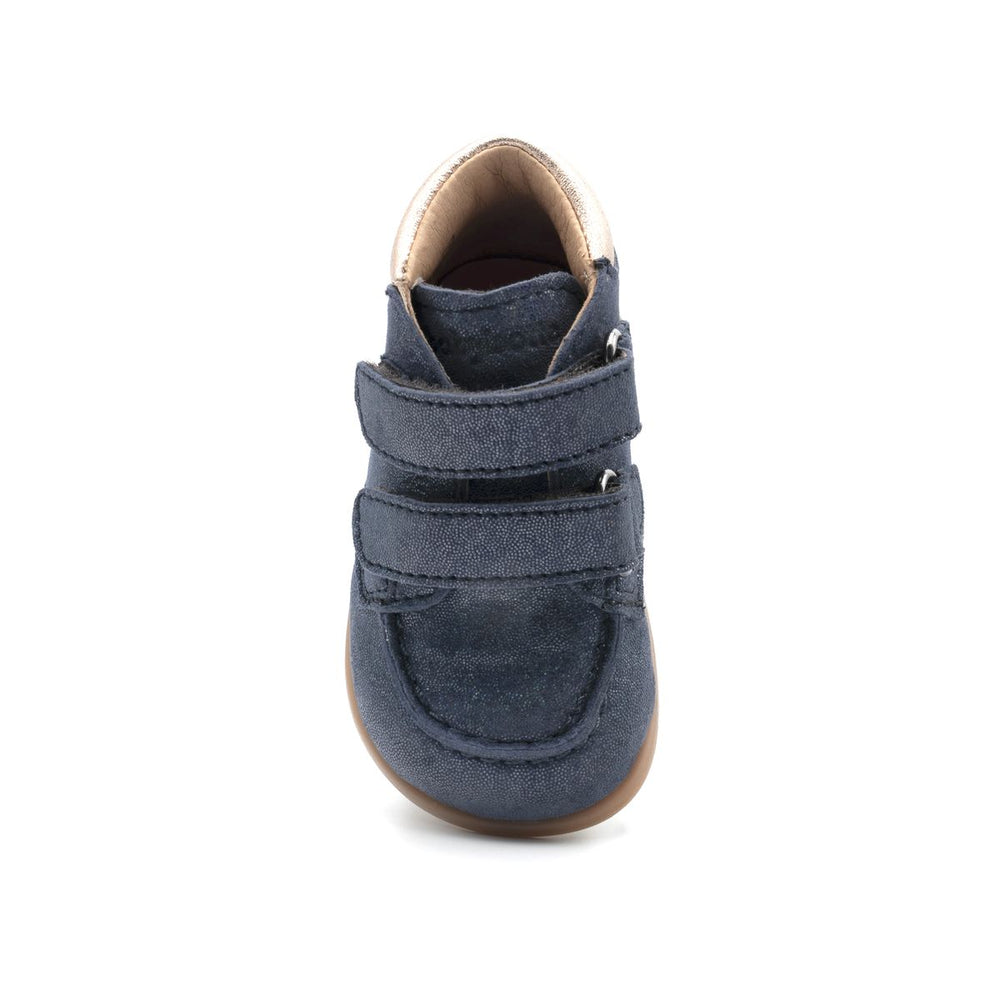 Babybotte barefoot Derbies Velcro Confetti Blue Paillettes
